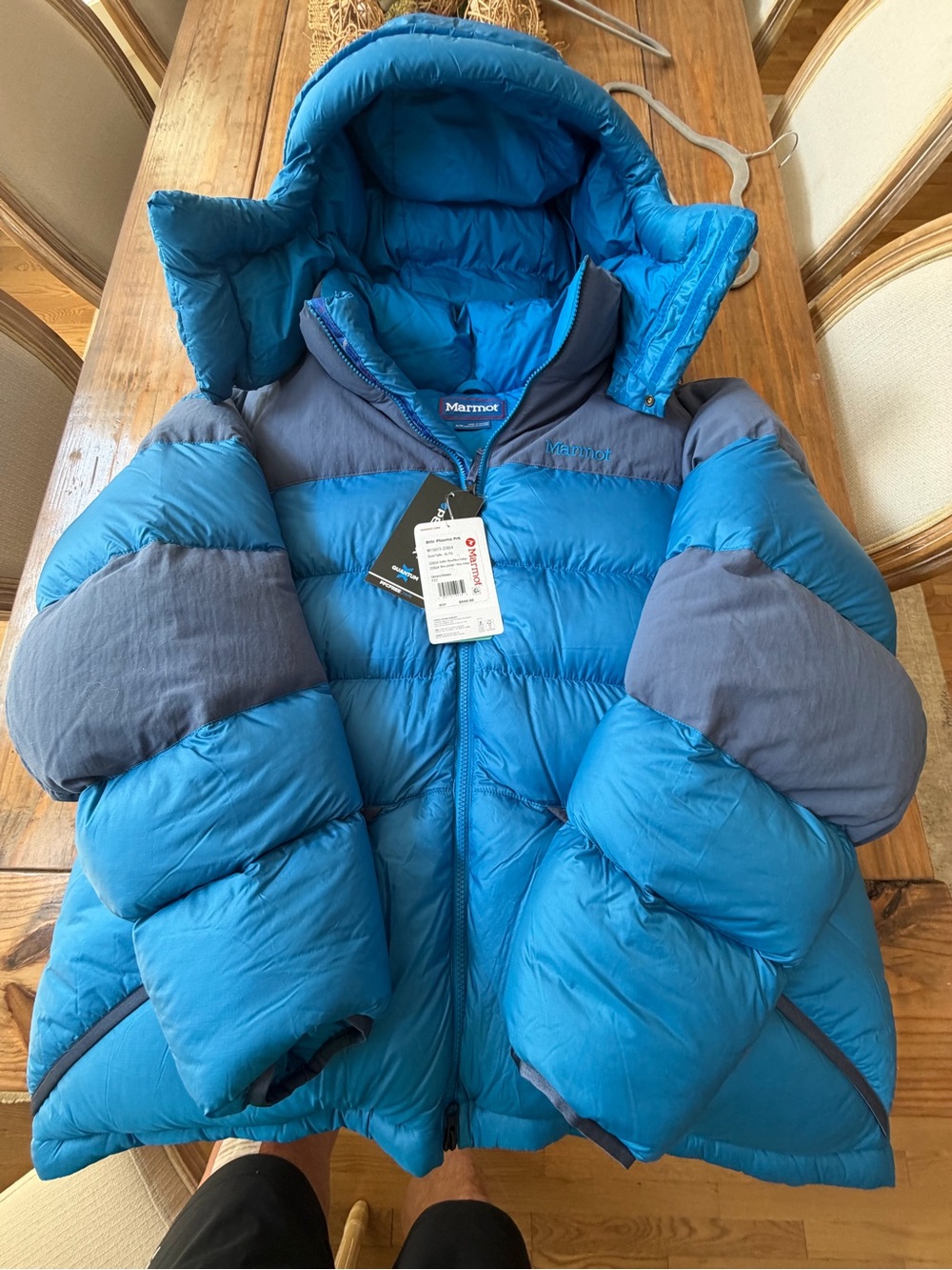 MARMOT PLASMA DOWN PARKA NEW W TAGS RET$550 PERTEX QUANTUM MINT COND. NO FLAWS